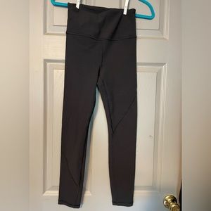 Athleta ribbed leggings, black